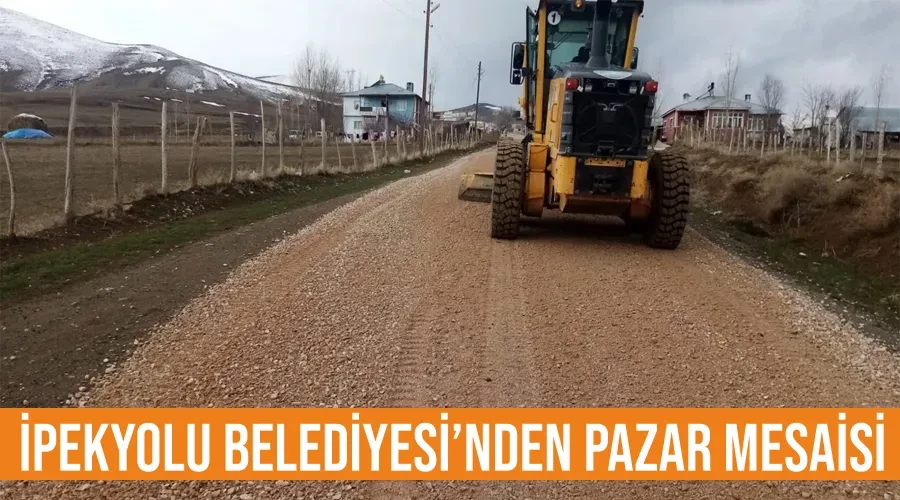 İpekyolu Belediyesi’nden Pazar mesaisi