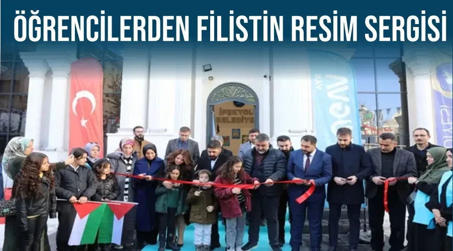 Öğrencilerden Filistin resim sergisi 