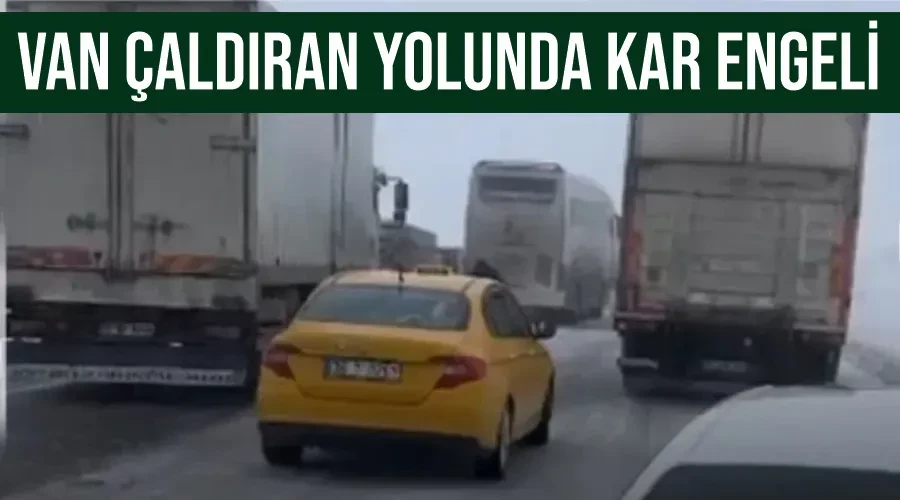 Van Çaldıran yolunda kar engeli