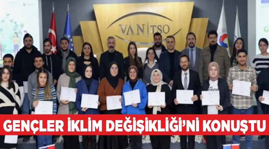 Gençler iklim değişikliği’ni konuştu