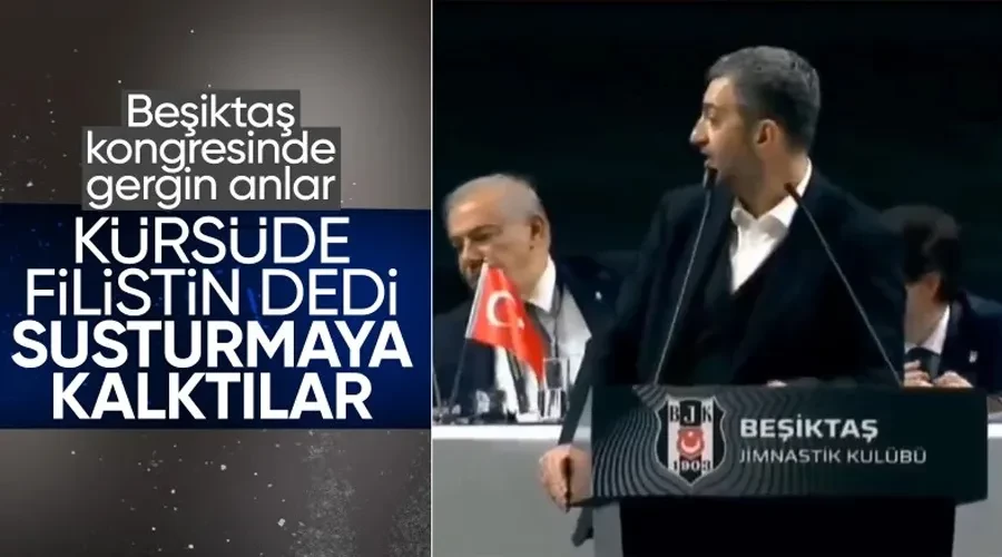 Beşiktaş Genel Kurulu’nda Filistin gerginliği: Islıklayıp susturmak istediler