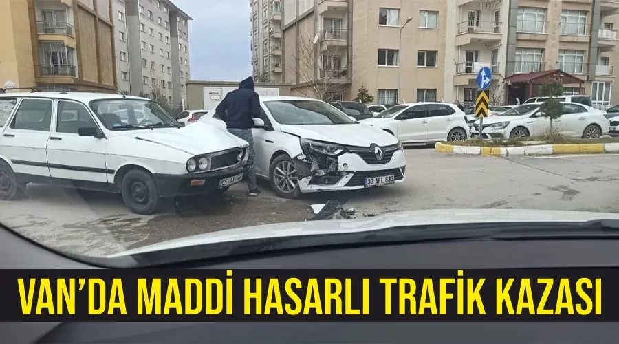 Van’da maddi hasarlı trafik kazası