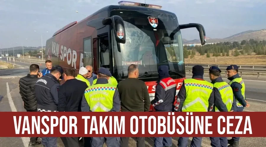 Vanspor takım otobüsüne ceza