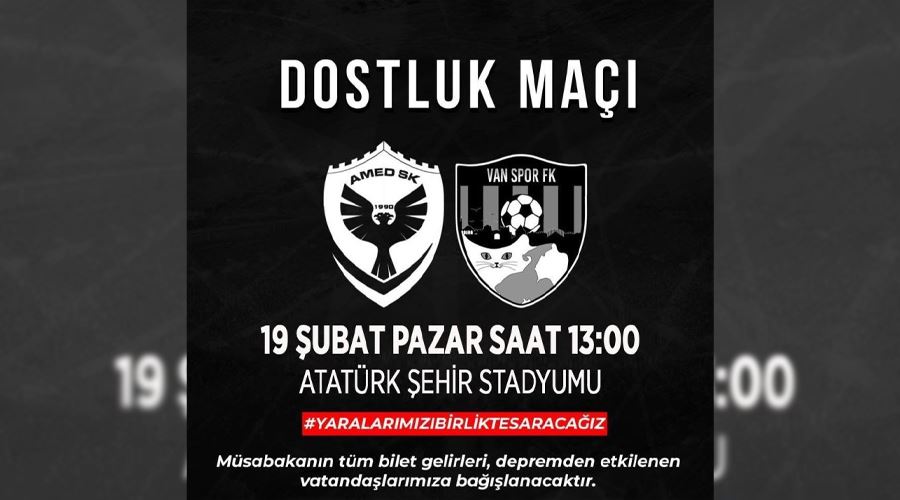 Vanspor’dan depremzedeler için dostluk maçı