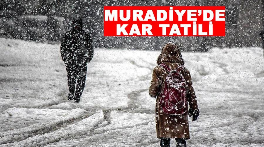 Muradiye’de kar tatili