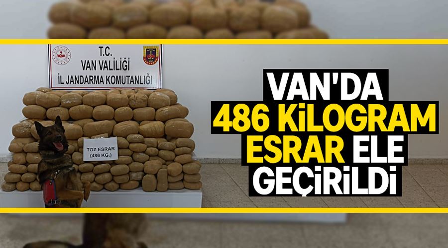 Van’da 486 kilogram toz esrar ele geçirildi