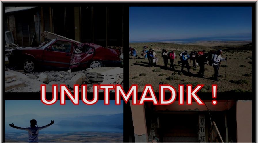 Depremde hayatını kaybedenlerin anısına Esrük Dağı’na tırmanış