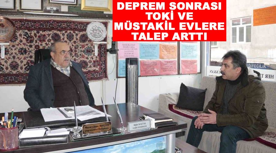Deprem sonrası TOKİ ve müstakil evlere talep arttı