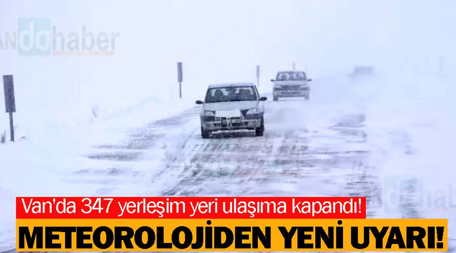 Van’da 347 yerleşim yerinin yolu ulaşıma kapandı