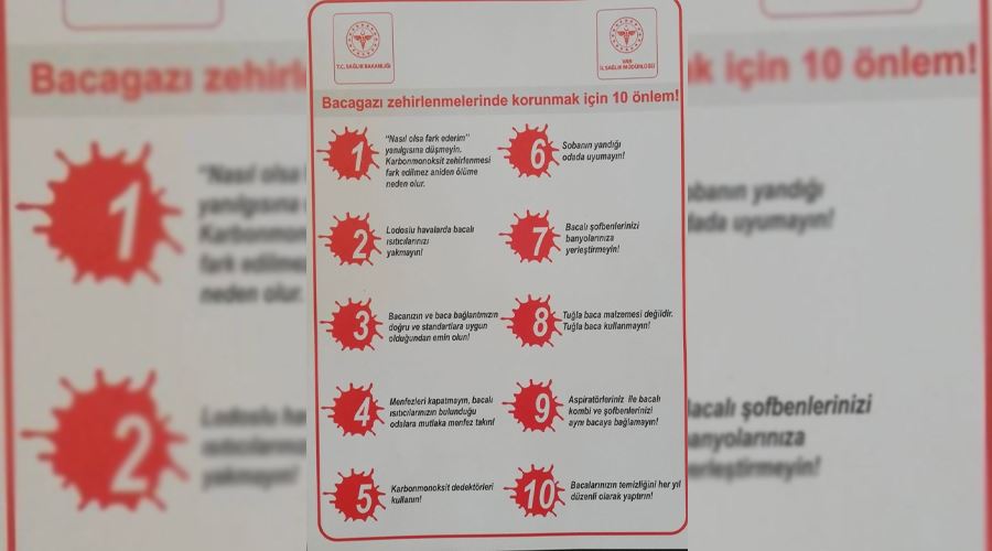 Vatandaşlar karbon monoksit zehirlenmeleri hakkında bilgilendirildi