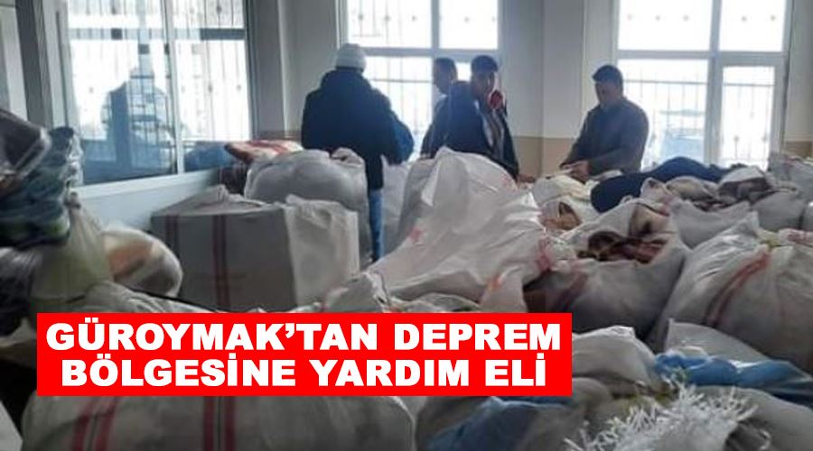 Güroymak’tan deprem bölgesine yardım eli