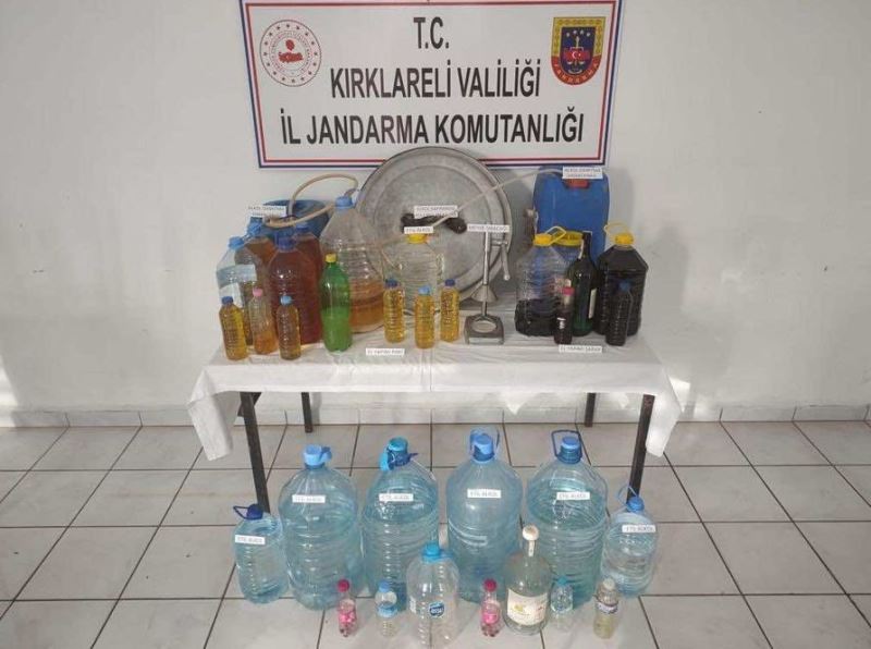Kırklareli’de sahte içki operasyonu
