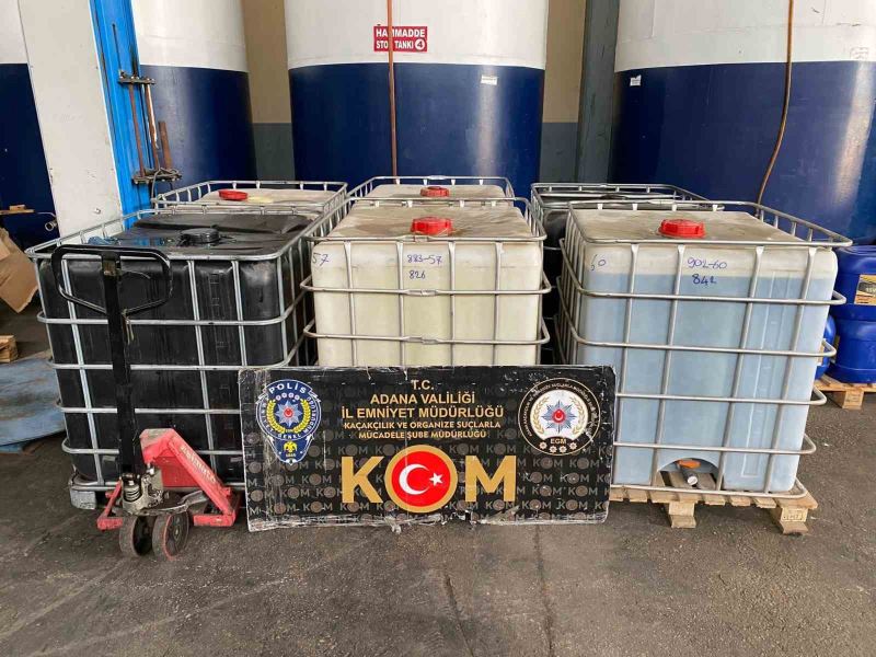 Adana’da 59 bin 900 litre kaçak akaryakıt ele geçirildi

