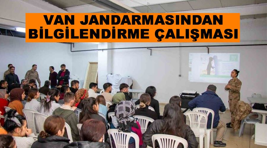 Van jandarmasından bilgilendirme çalışması