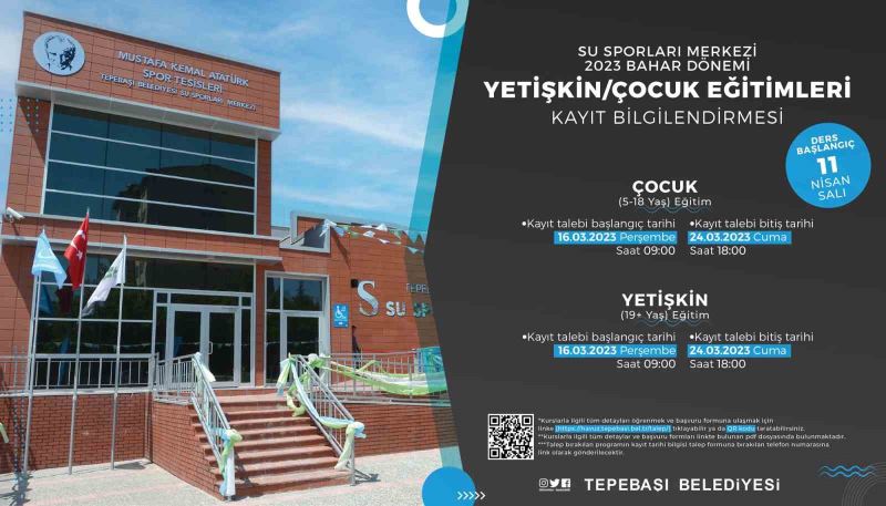 Su Sporları Merkezi Bahar Dönemi kayıtları başlıyor
