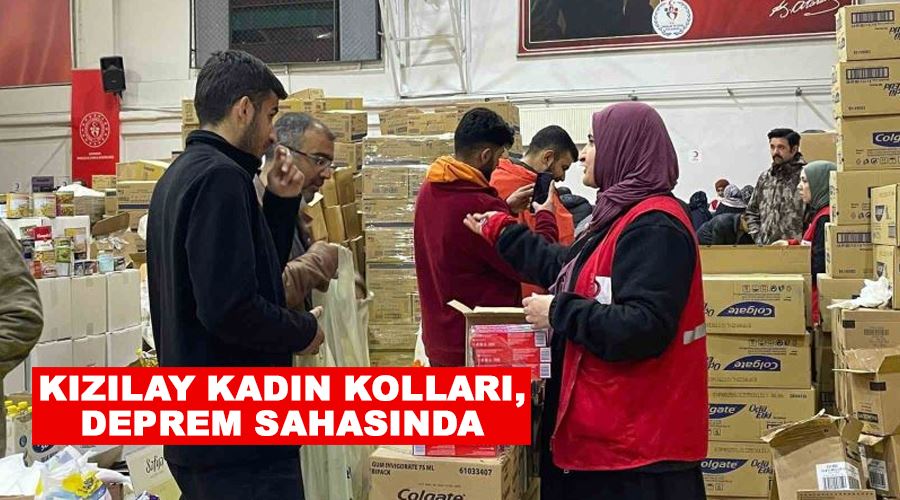 Kızılay Kadın Kolları, deprem sahasında