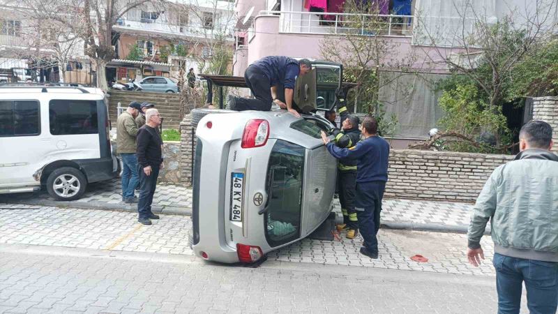 Tek taraflı kazada 1 kişi yaralandı
