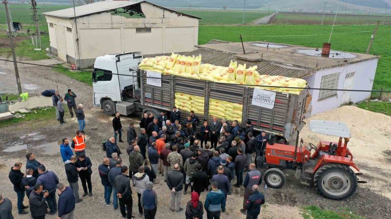 Gaziantep’te arpa ve buğday üreticilerine gübre desteği
