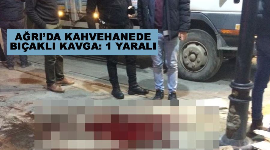 Ağrı’da kahvehanede bıçaklı kavga: 1 yaralı