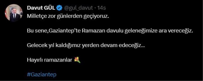 Gaziantep’te Ramazan davulu geleneği bu yıl olmayacak
