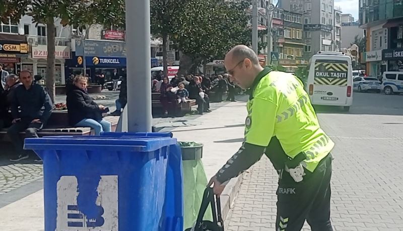 Edremit’te şüpheli çanta polisi alarma geçirdi
