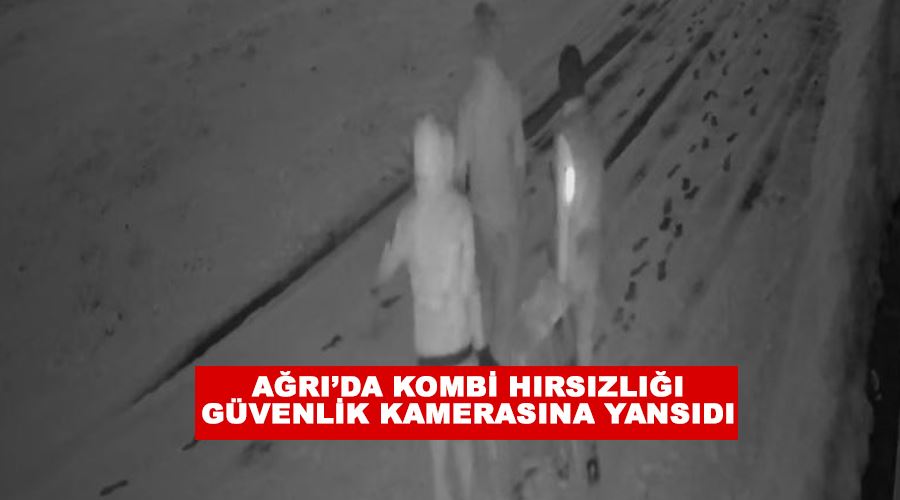 Ağrı’da kombi hırsızlığı güvenlik kamerasına yansıdı