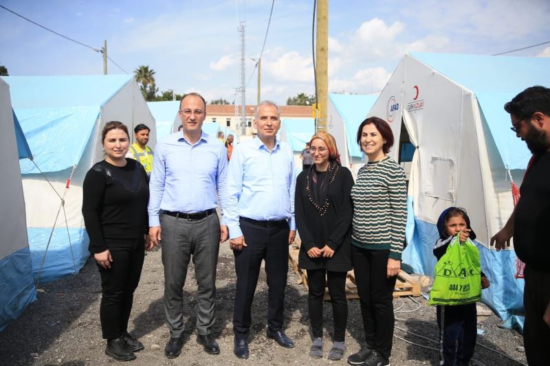Başkan Örki deprem bölgesinde
