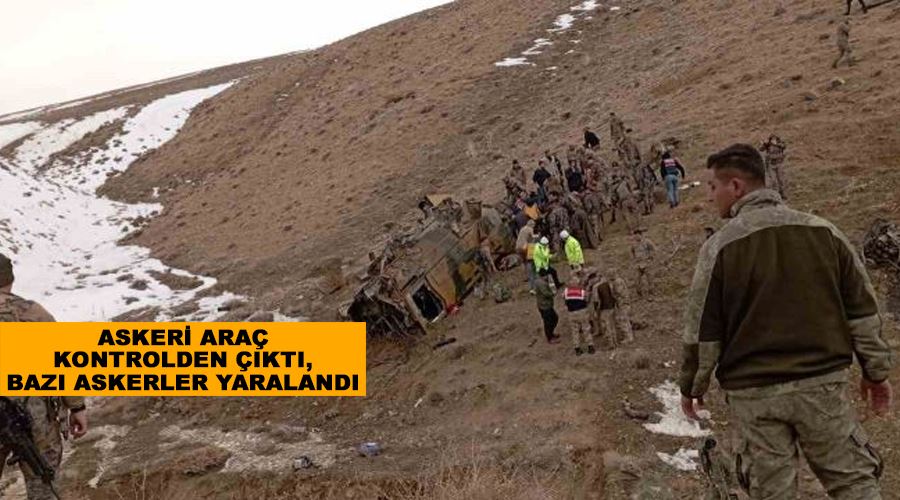 Askeri araç kontrolden çıktı, bazı askerler yaralandı