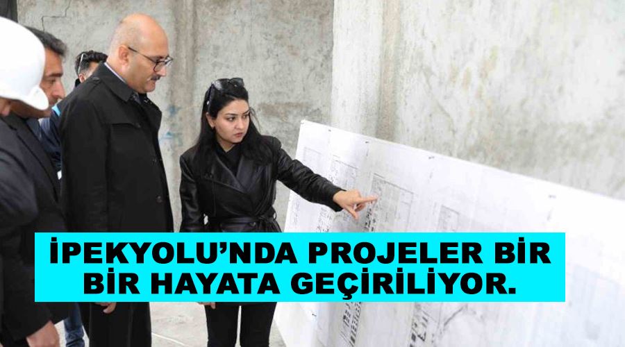 İpekyolu’nda projeler bir bir hayata geçiriliyor.