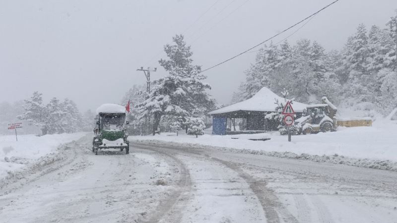Bolu’nun doğa harikası Abant’ta kış güzelliği
