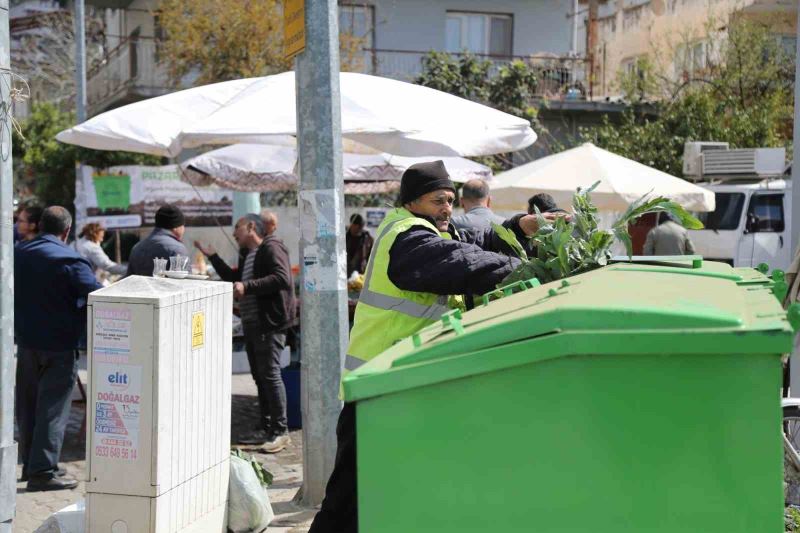 Selçuk’ta pazar atıkları kompost gübreye dönüştürülecek
