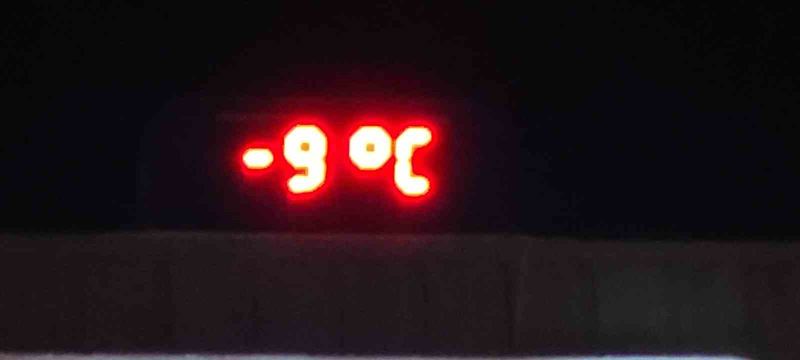 Ankara’da mart ayının son gecesinde termometreler eksi 9’u gördü
