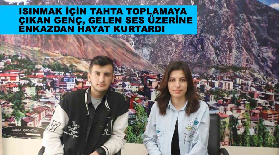 Isınmak için tahta toplamaya çıkan genç, gelen ses üzerine enkazdan hayat kurtardı