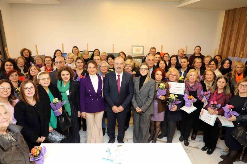 Mudanyalı kadınlar resim sergisinin gelirlerini depremzedelere bağışlayacak
