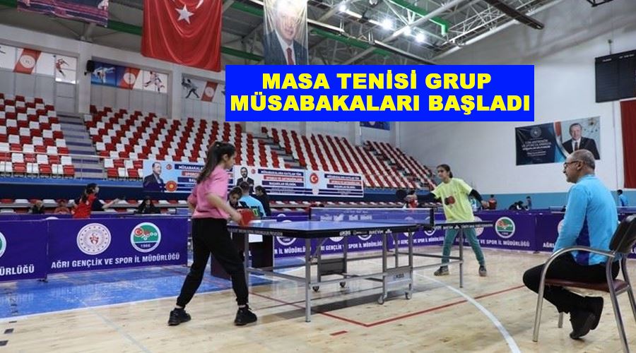 Masa Tenisi Grup Müsabakaları başladı