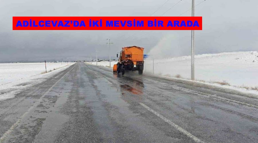 Adilcevaz’da iki mevsim bir arada
