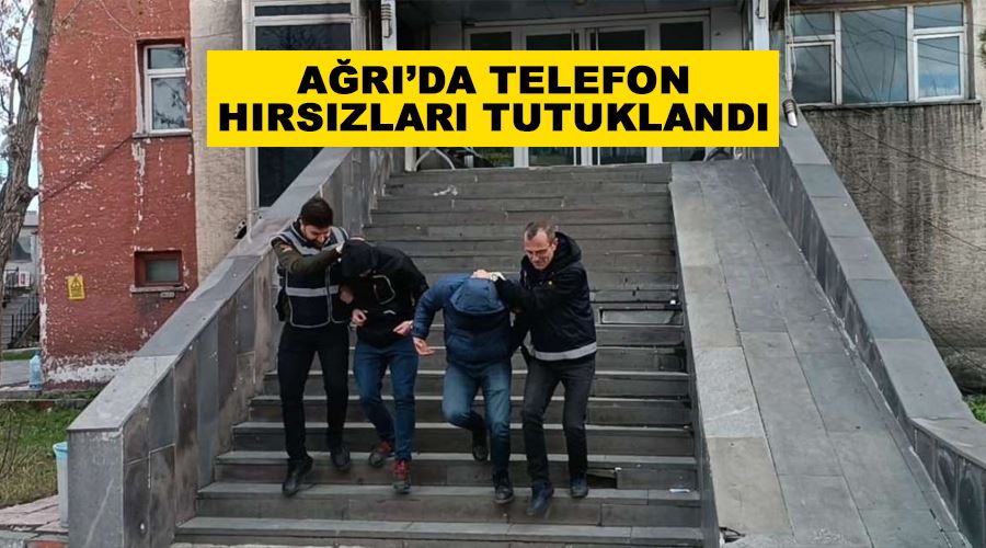 Ağrı’da telefon hırsızları tutuklandı