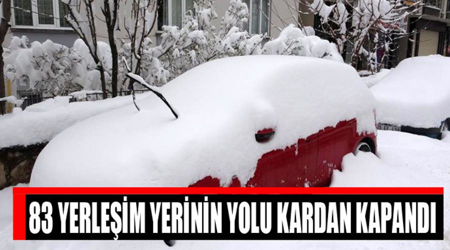 Kar yağışı Van’da hayatı felç etti: 83 Yerleşim yeri ulaşıma kapandı