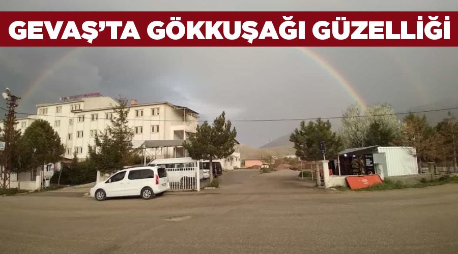 Gevaş’ta gökkuşağı güzelliği