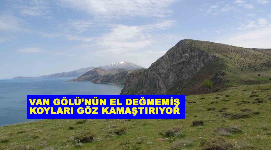 Van Gölü’nün el değmemiş koyları göz kamaştırıyor