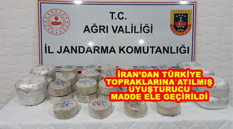 İran’dan Türkiye topraklarına atılmış uyuşturucu madde ele geçirildi