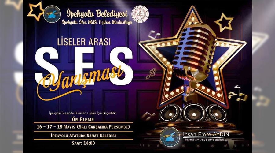 İpekyolu’nda ‘Liseler Arası Ses Yarışması’ başlıyor
