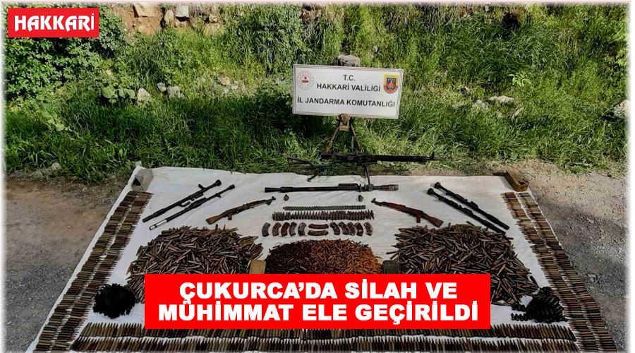 Çukurca’da silah ve mühimmat ele geçirildi