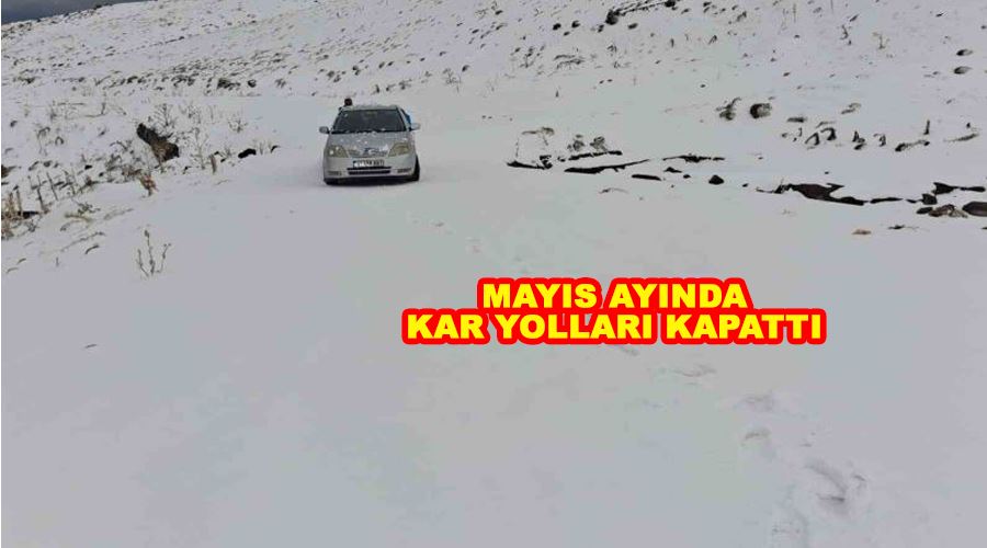Mayıs ayında kar yolları kapattı