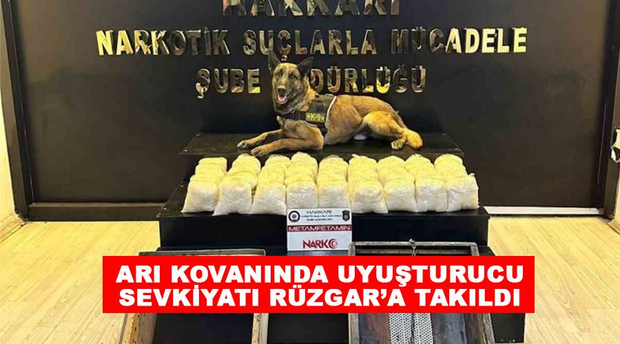 Arı kovanında uyuşturucu sevkiyatı Rüzgar’a takıldı