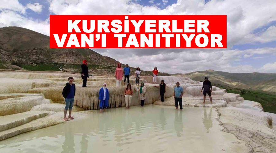 Kursiyerler Van’ı tanıtıyor
