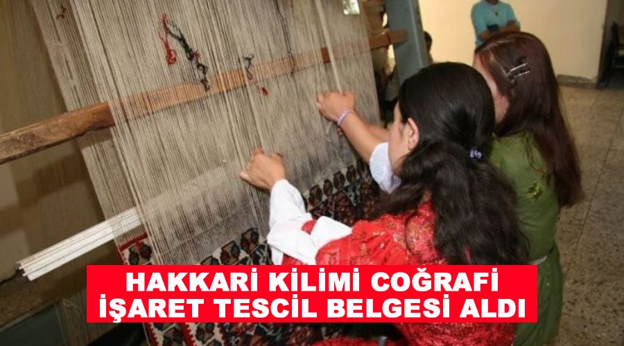 Hakkari kilimi coğrafi işaret tescil belgesi aldı