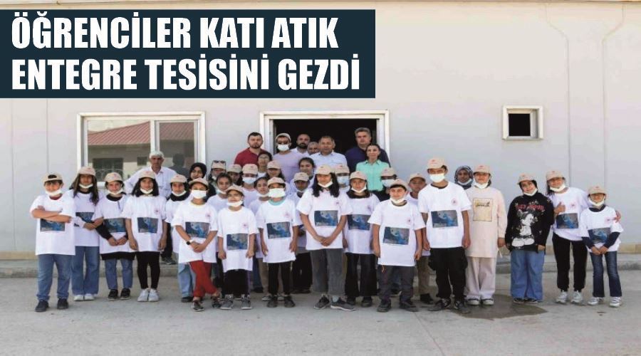 Öğrenciler katı atık entegre tesisini gezdi
