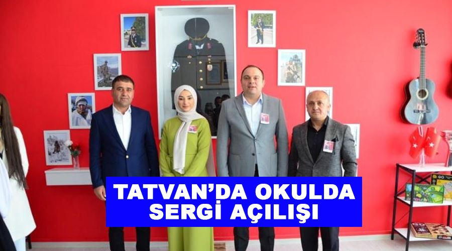 Tatvan’da okulda sergi açılışı
