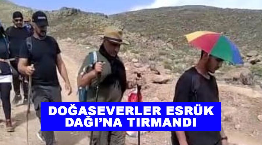 Doğaseverler Esrük Dağı’na tırmandı